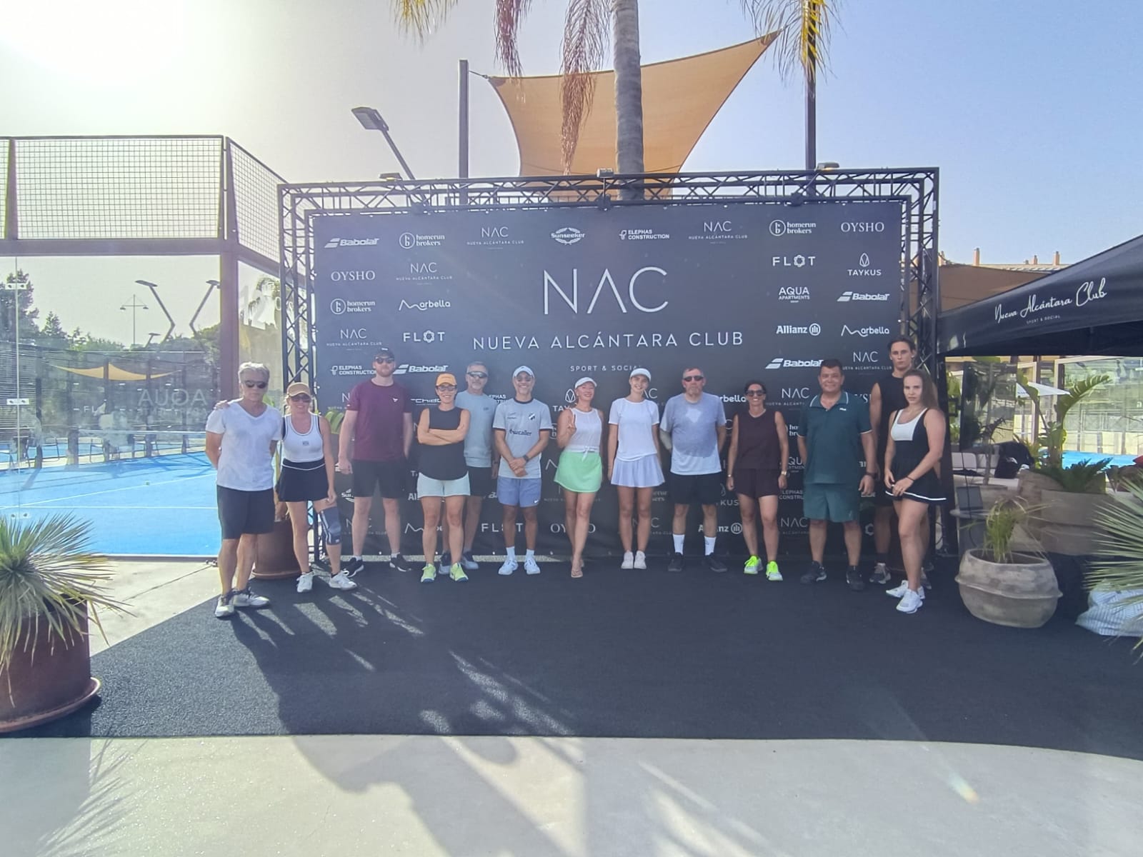 Players at a mix-in at Nueva Alcántara Club, Marbella